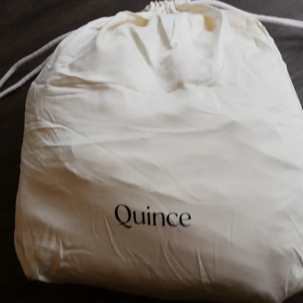 Quince Full Queen Bamboo Duvet Cover 100% Organic Ivory Cream  NEW